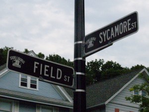 My Street Sign on Sycamore St.